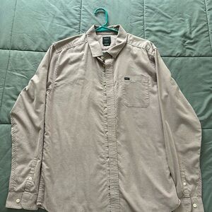Men's RVCA Long Sleeve Button Up Shirt
